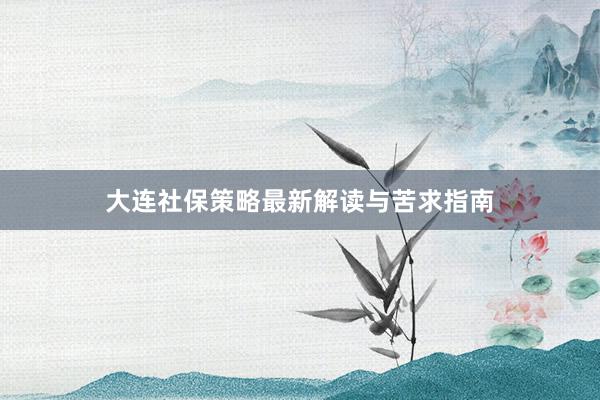 大连社保策略最新解读与苦求指南